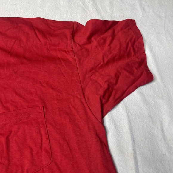 Red Shirt Single Stitch Men’s 2XL XXL pocket t shirt montogemry ward NWT Botany - Picture 4 of 16